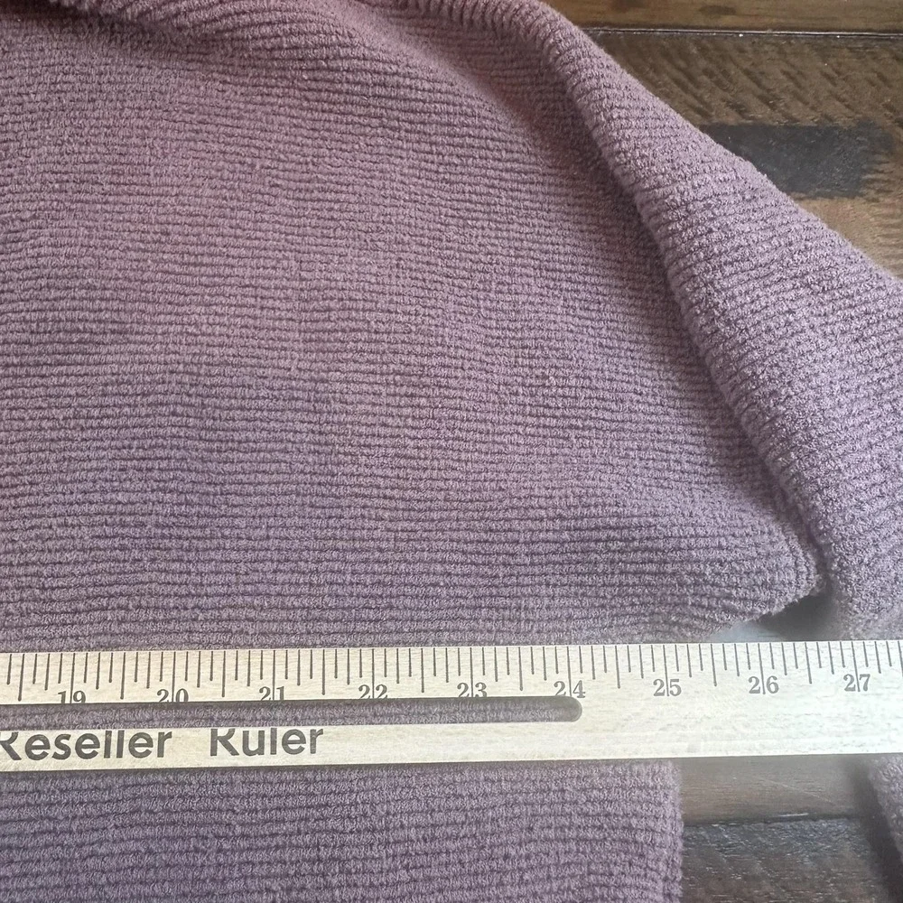 Free People Sweater Womens XL Pink Cowl Neck Tunic 3/4 Sleeve Pullover‎ Knit